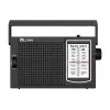 ELTRA Radio IZA-5 Black Portable FM Radio with AM LW Bands, AUX-in, Battery/Mains Power