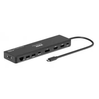 PORT Designs USB-C Docking Station 4K Pro V2, 100W PD, Black