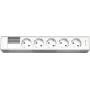 Kindermann Module Panel for 6 Plates - Socket Enclosure - Power Supply X 5 - Natural Aluminium (7449000305)