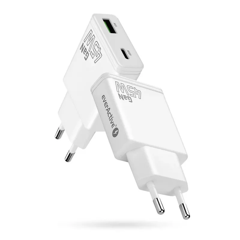 EVERACTIVE GaN QC3.0 45W USB-C Wall Charger SC-460Q White