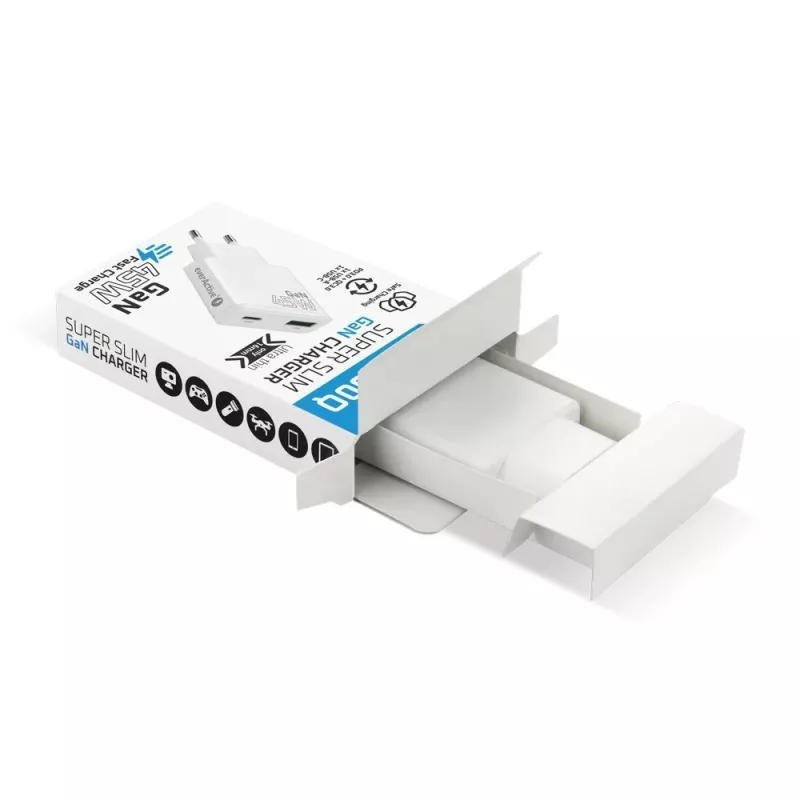 EVERACTIVE GaN QC3.0 45W USB-C Wall Charger SC-460Q White