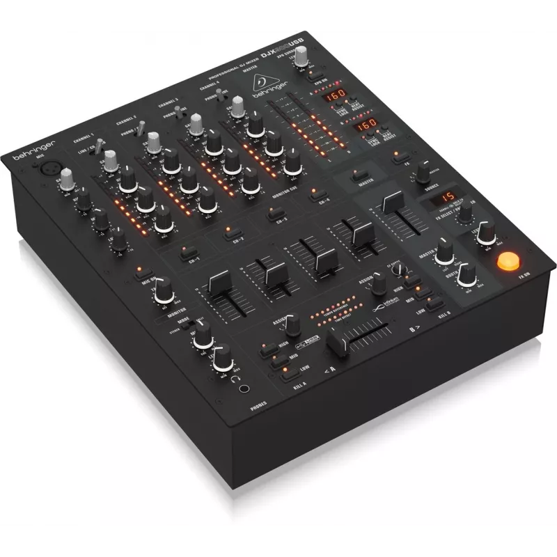 Behringer DJX900USB Professional 5-Channel DJ Mixer with INFINIUM Contact-Free VCA Crossfader, Advanced Digital Effects and USB/Audio Interface