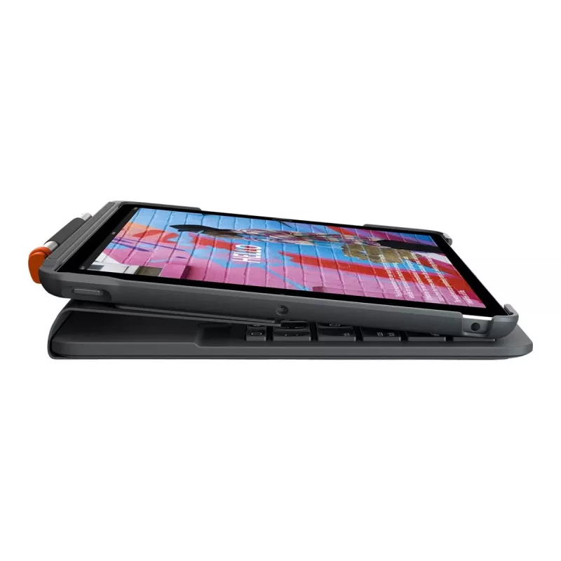 Logitech Slim Folio Keyboard Case for iPad 10.2-inch (7th, 8th, 9th Gen) - Graphite - QWERTY UK English