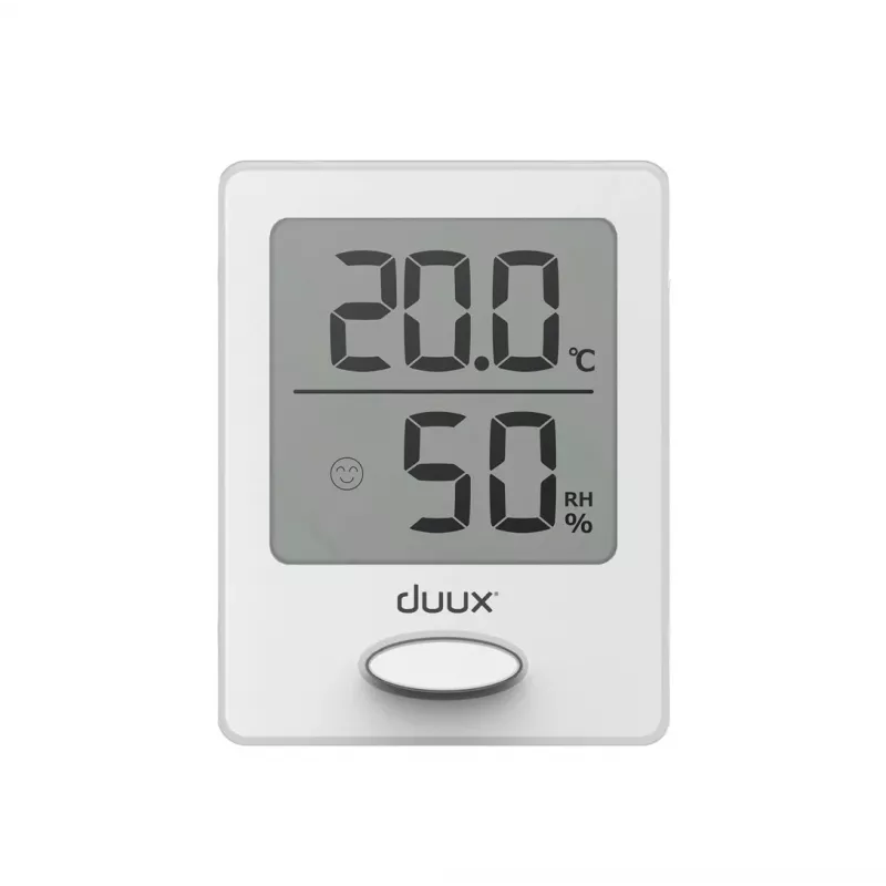 Duux Sense Hygrometer + Thermometer White LCD Display