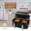 Nedis KAAF320BK Hot Air Fryer Dual Basket 8.4 L 2600 W Digital Touchscreen Black