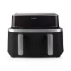 Nedis KAAF320BK Hot Air Fryer Dual Basket 8.4 L 2600 W Digital Touchscreen Black