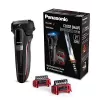 Panasonic ES-LL41-K503 Wet & Dry Electric Shaver, 3-Blade Foil, Lithium-Ion, 50 min Runtime, Black