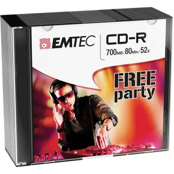 EMTEC Vinyl Look CD-R 700MB 80min 52x 10-Pack Spindle