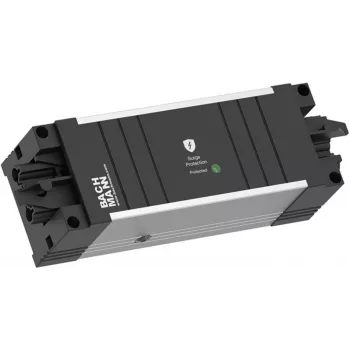 Bachmann STEP ALU Power Strip with Surge Protection, 3x Schuko, GST18