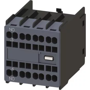 Siemens SIRIUS 3RH29 Auxiliary Contact Block, 1 NO, Screw Terminal, Front Mounting, 3RH2911-2HA10