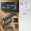 ONKRON G95-G Desk Mount for 17-45 inch Monitors, Graphite