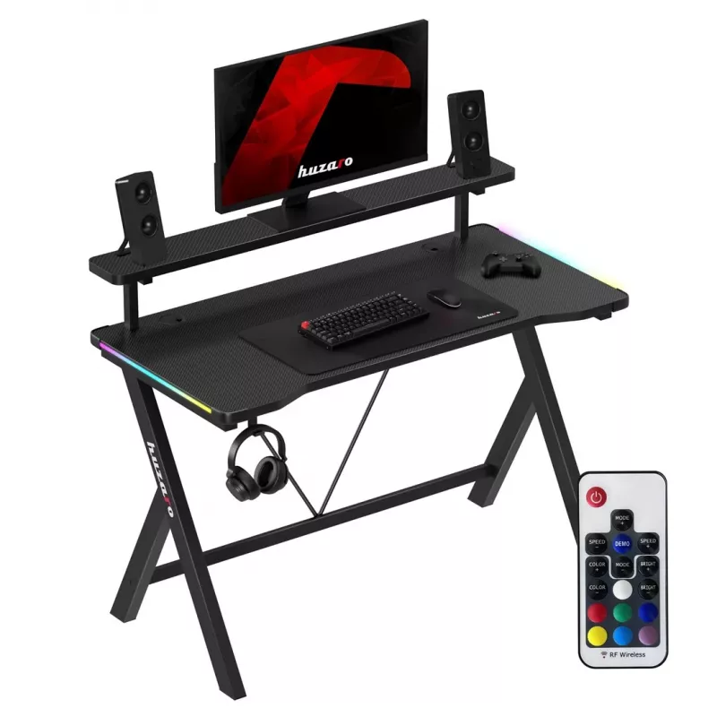 HUZARO Hero 1.9 RGB Black Gaming Desk
