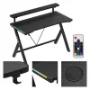 HUZARO Hero 1.9 RGB Black Gaming Desk
