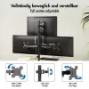 LOGILINK Triple Monitor Mount for 17-27 inch Screens, 10 kg per Arm, Black