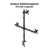 LOGILINK Triple Monitor Mount for 17-27 inch Screens, 10 kg per Arm, Black