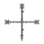 LOGILINK Triple Monitor Mount for 17-27 inch Screens, 10 kg per Arm, Black