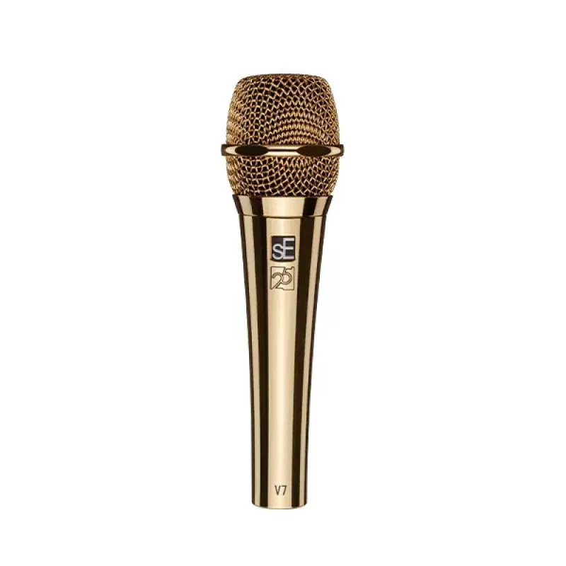 sE Electronics V7 G-25AE Dynamic Microphone, Gold (25th Anniversary Special Edition)