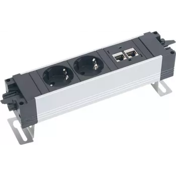 Bachmann Mounting Kit for Extension Cable - Black - 2 Brackets