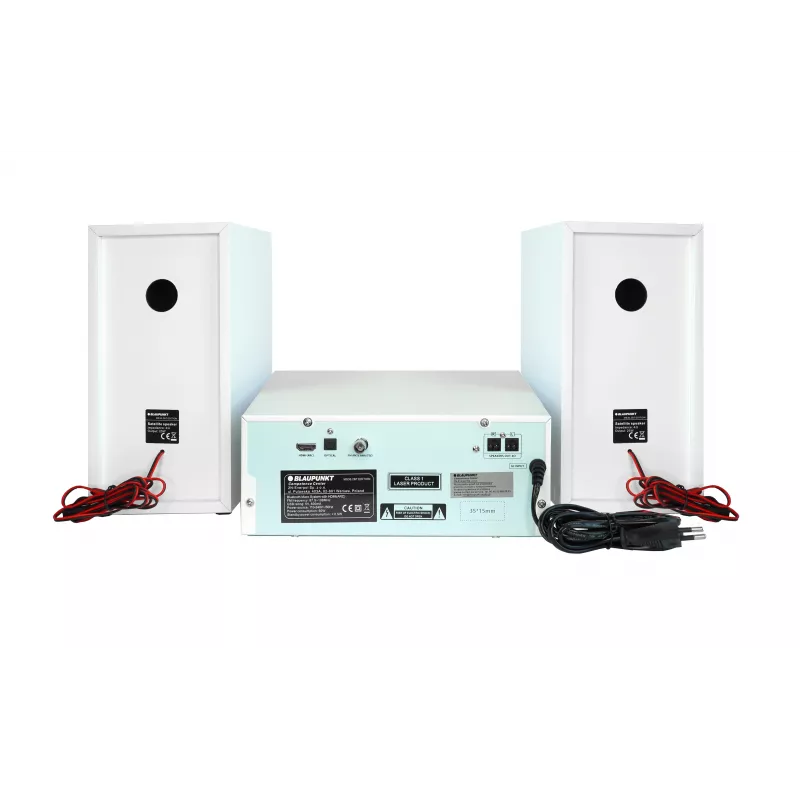 Blaupunkt MS30.2BT Edition Micro System with Bluetooth, CD, USB, HDMI ARC, FM Radio, 2x25W RMS, Black