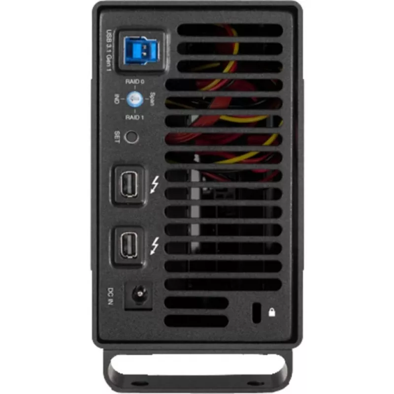 OWC Mercury Elite Pro Dual - External RAID Enclosure - 2-Bay - 2.5/3.5 inch - SATA I/II/III - USB 3.1 Gen 1 & eSATA - Aluminum - Black
