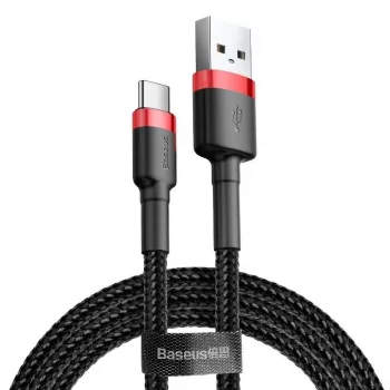 Baseus Cafule USB-A to USB-C Cable 0.5m 3A Red/Black