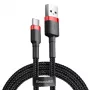 Baseus Cafule USB-A to USB-C Cable 0.5m 3A Red/Black