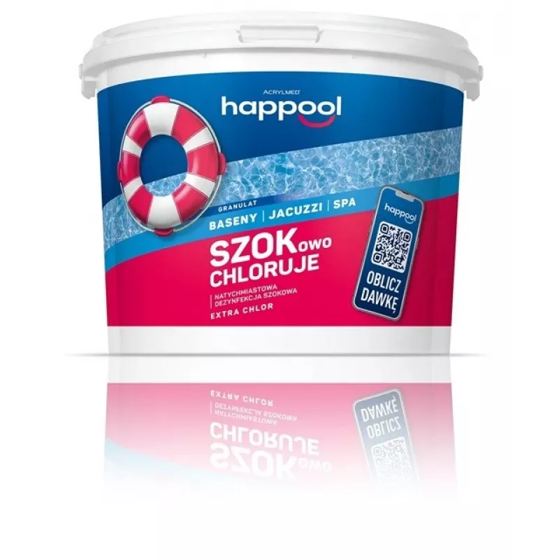Acrylmed EXTRA CHLOR Granules for Controlling Bacteria, Fungi and Algae in Swimming Pool Water, 3 kg