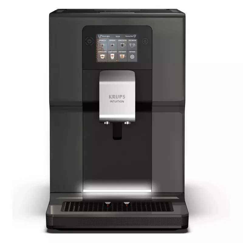 KRUPS Intuition Preference EA872B10 Fully Automatic Coffee Machine with Cappuccino Maker, 15 Bar, Black