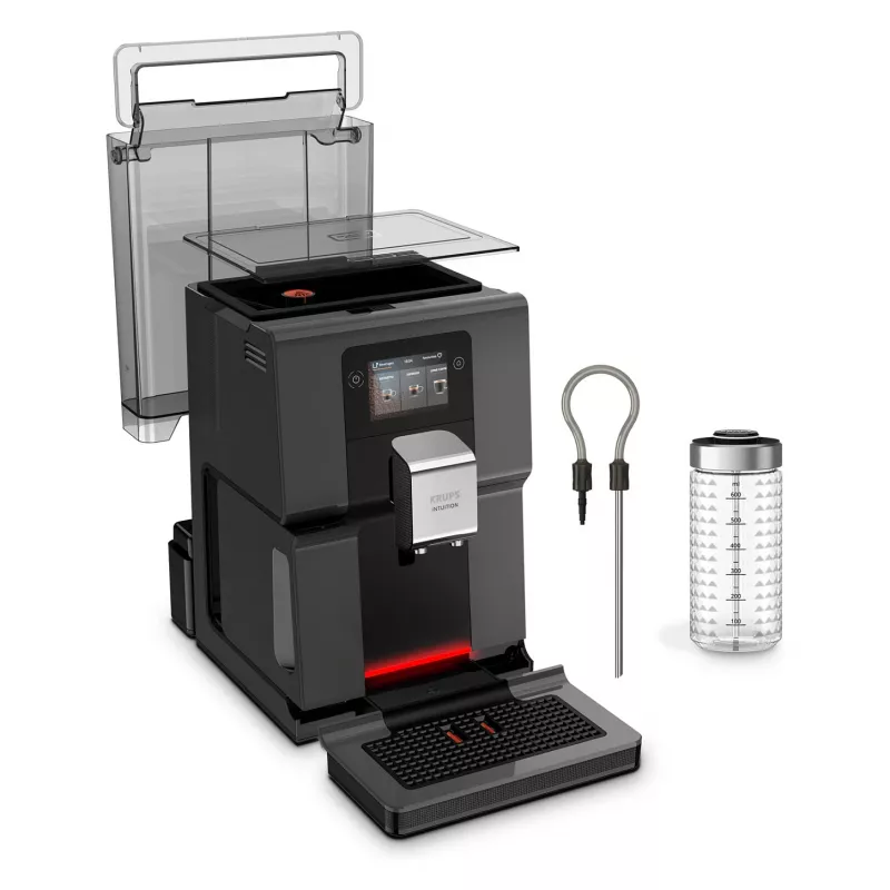 KRUPS Intuition Preference EA872B10 Fully Automatic Coffee Machine with Cappuccino Maker, 15 Bar, Black