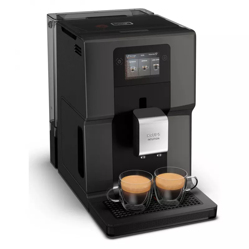 KRUPS Intuition Preference EA872B10 Fully Automatic Coffee Machine with Cappuccino Maker, 15 Bar, Black