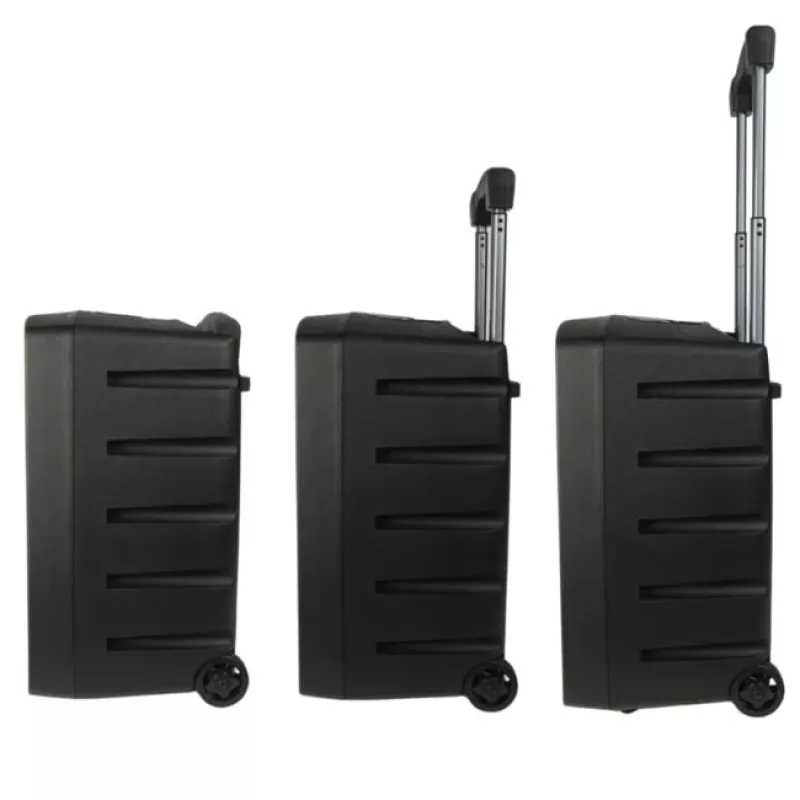 V-TONE BQ12 GO MP3 Active 8 inch Battery-Powered Speaker with Wireless Microphone and Remote Control, Black