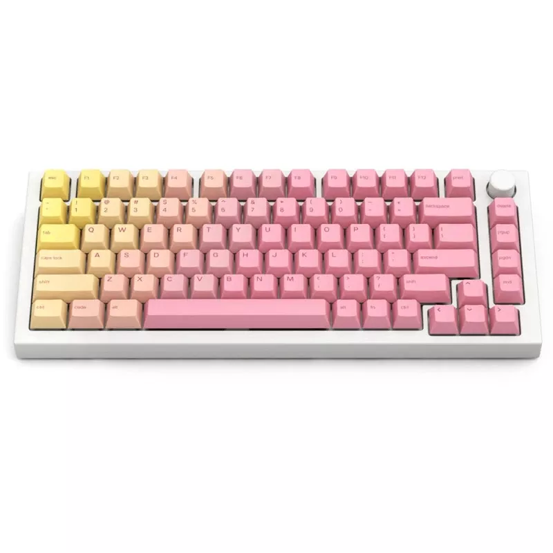 Glorious GPBT Keycaps - Pink Grapefruit (114 Keys, Cherry Profile, PBT, Dye-Sublimated)
