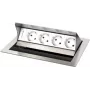Kindermann CablePort Standard² 4-Fold Mounting Plate - Black (250x190mm)