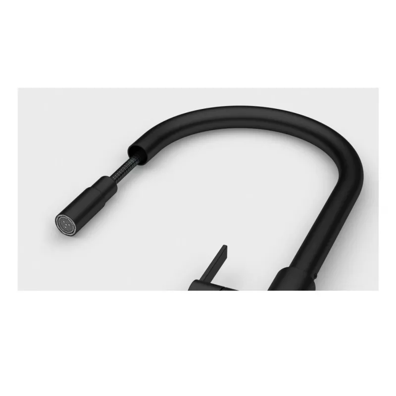 Franke Maris Slim J Pull-Out Kitchen Mixer Tap, Matte Black