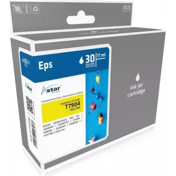 ASTAR Compatible Ink Cartridge Yellow 17ml 2000 Pages for Epson WorkForce Pro WF-5110 WF-5190 WF-5620 WF-5690