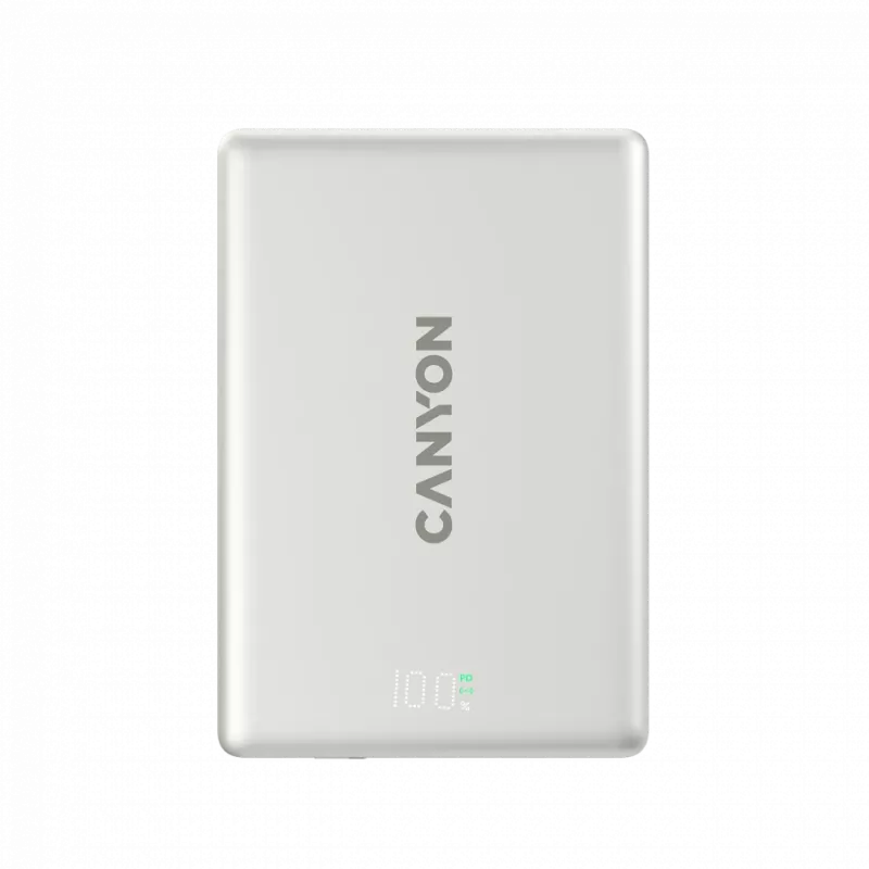 CANYON OnPower 500 PD20W Magnetic Power Bank 5000mAh Aluminium Star Grey