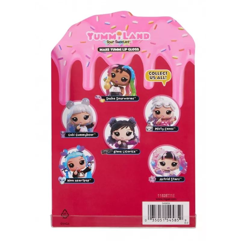 MGA ENTERTAINMENT Yummiland Lip Gloss Doll Sour Sweeties - Astrid Stars