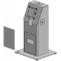 Ergonomic Solutions Mini Kiosk with Base Plate for Table Mount - Black
