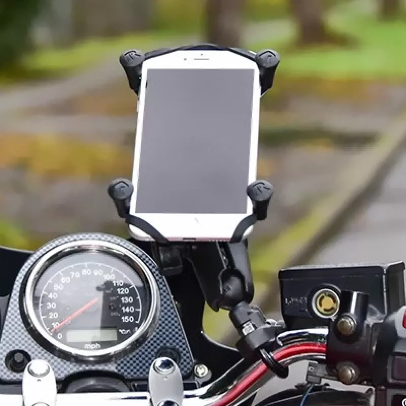RAM Mounts X-Grip Large Phone Mount with Handlebar U-Bolt Base