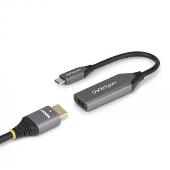 StarTech.com USB-C to HDMI Adapter Cable - 24-pin USB-C Male to HDMI Male - 2 m (6.5 ft) - 4K 60Hz - Black