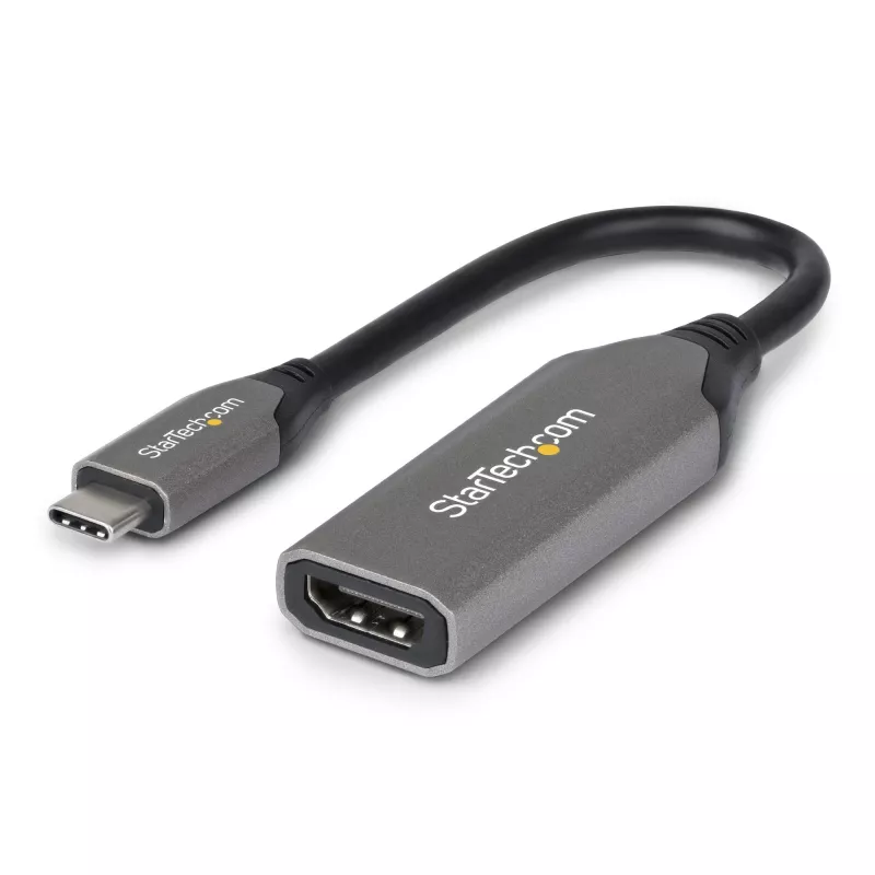 StarTech.com USB-C to HDMI Adapter Cable - 24-pin USB-C Male to HDMI Male - 2 m (6.5 ft) - 4K 60Hz - Black
