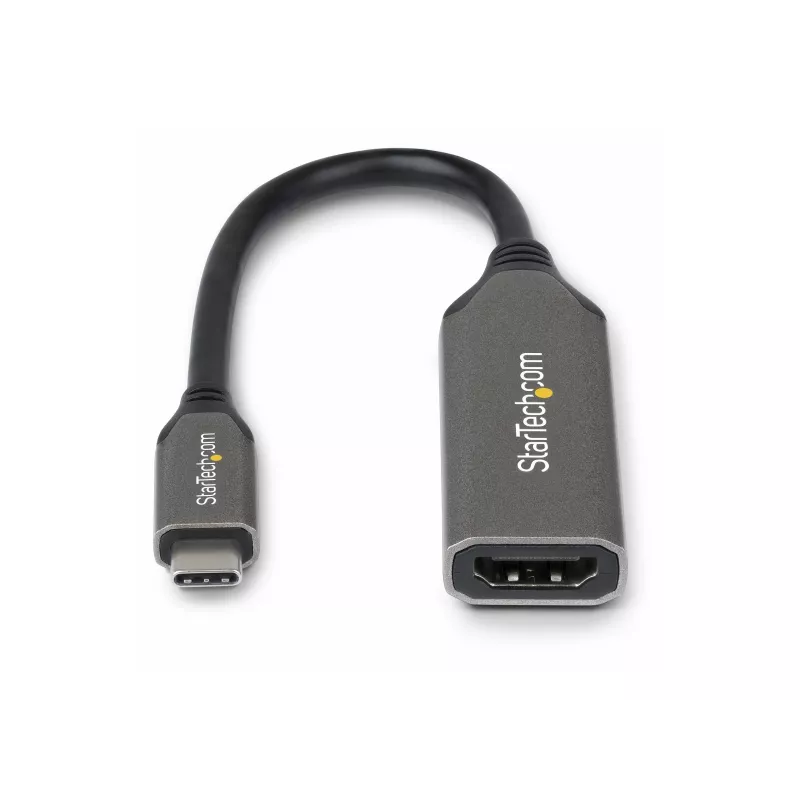 StarTech.com USB-C to HDMI Adapter Cable - 24-pin USB-C Male to HDMI Male - 2 m (6.5 ft) - 4K 60Hz - Black