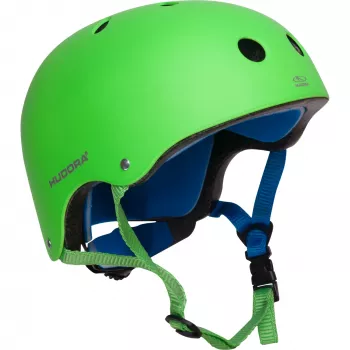 HUDORA Skater Helmet Green 51-55 cm with LED Light