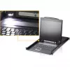 ATEN CL1308N LCD KVM Console with 8-Port KVM Switch - 19 inch LCD, PS/2 & USB, VGA, 1280x1024, Black, 1U Rack-Mountable