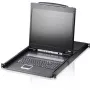 ATEN CL1308N LCD KVM Console with 8-Port KVM Switch - 19 inch LCD, PS/2 & USB, VGA, 1280x1024, Black, 1U Rack-Mountable