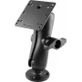 RAM Mounts Heavy-Duty Device Mounting Kit with D-Size Ball, Round Base, Medium Double Socket Arm, and VESA Plate (RAM-D-101U-246)