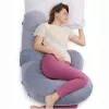 MOMCOZY PP006 F-Shaped Pregnancy Pillow Air Layer Grey