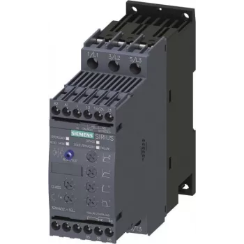 Siemens SIRIUS 3RW4028-1BB14 Soft Starter, 38A, 230V AC/DC, 18.5kW, 3-Phase