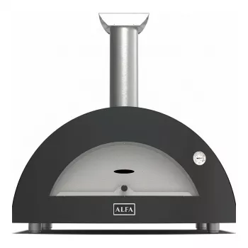 Alfa Forni Moderno 3 Pizze Wood Fired Pizza Oven, Slate Grey