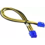 Supermicro CBL-PWEX-1028 GPU Power Cable 30cm 8-pin EPS to 8-pin PCIe Black